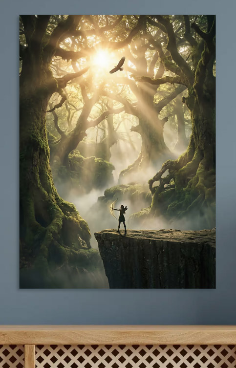 Archer in a Mystical Forest